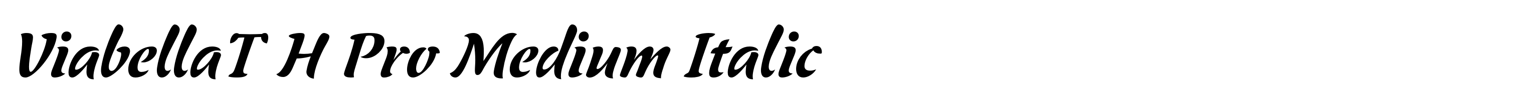 ViabellaT H Pro Medium Italic